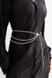 KATCH ME Gold Medal Pendant Multi Chain Belt Accessories 