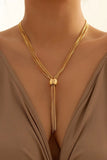 KATCH ME Gold Multilayer Bead Tassels Necklace Accessories 