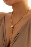 KATCH ME Gold Multilayer Bead Tassels Necklace Accessories 