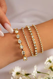 KATCH ME Gold Multilayer Rhinestone Bracelet Accessories 
