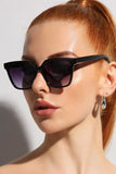 KATCH ME Gradient Grey Square Frame UV400 Sunglasses Accessories 