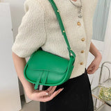 KATCH ME Green Flap Strap Cross Body Saddle Bag  15.99