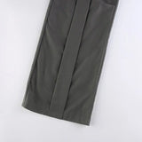 KATCH ME Grey High Waist Segment Straight Leg Cargo Trousers  19.99