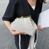 KATCH ME Irregular Mental Angle Rhinestones Shoulder Bag- Sarabeth Bag 