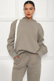 KATCH ME Khaki Casual Hoodie & Pocket Pants Co-ord Co-ord 
