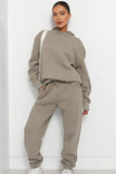 KATCH ME Khaki Casual Hoodie & Pocket Pants Co-ord Co-ord 