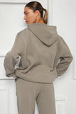 KATCH ME Khaki Casual Hoodie & Pocket Pants Co-ord Co-ord 