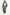 KATCH ME Khaki Casual Knit Puff Sleeve Loose Cardigan Coat