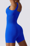 KATCH ME Klein Blue Thick Straps Seamless Ribbed Playsuit Playsuit 