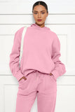 KATCH ME Pink Casual Hoodie & Pocket Pants Co-ord Co-ord 