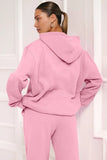 KATCH ME Pink Casual Hoodie & Pocket Pants Co-ord Co-ord 