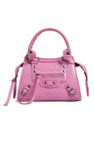 KATCH ME Pink Croc Print Handle Strap Buckle Zip Cross Body Bag