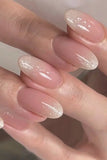 KATCH ME Pink Glitter Oval Press On Nail 24PCS Set Accessories 4.99