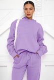 KATCH ME Purple Casual Hoodie & Pocket Pants Co-ord Co-ord 
