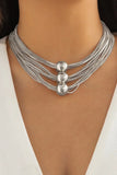 KATCH ME White Multilayer Beads Necklace Accessories 