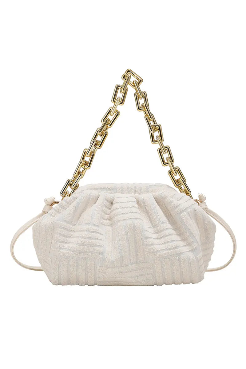 White chunky sales chain bag