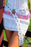 KATCH ME White Vintage Rivet Buckle Belt Accessories 