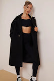 KATCH ME Women's Casual Wide Lapel Button Woollen Coat Coat 