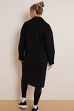 KATCH ME Women's Casual Wide Lapel Button Woollen Coat Coat 