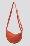 Orange Dumpling Bag High Capacity Shoulder Bag With Adjustable Straps