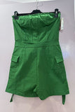 Casual Thin Strap Flap Pocket Slim-Fitting Playsuit