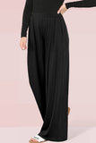 Versatile High Waist Loose Drape Wide Leg Trousers