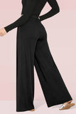 Versatile High Waist Loose Drape Wide Leg Trousers