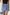 KATCH ME Mid-Rise Asymmetric Button Denim Skorts