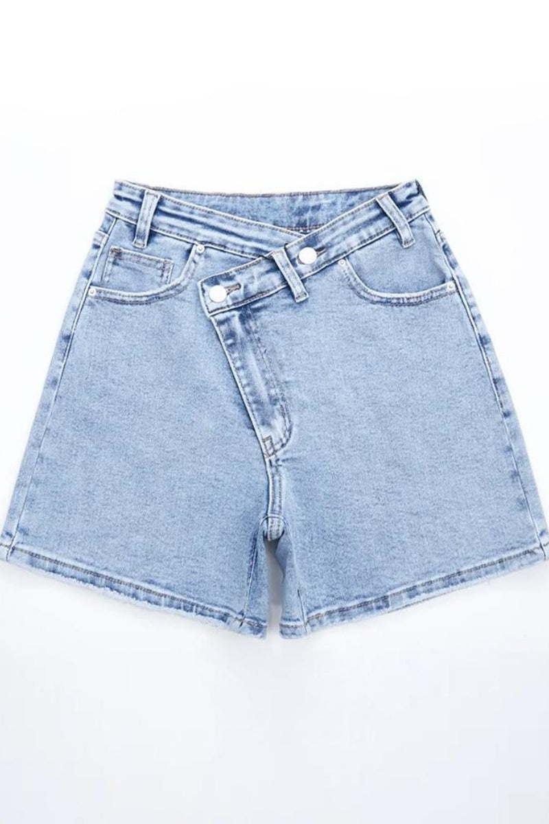 KATCH ME Denim Shorts High Waisted Street Style Casual Jeans