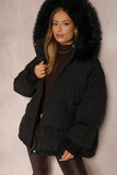 Cappotto termico in cotone con cappuccio e cerniera, versatile ed elegante