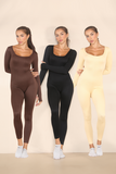KATCH ME Two For ￡26.99！ Seamless U Neck Long Sleeve Shaping Jumpsuit Jumpsuit