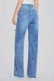 Street High Waist Multi-Pocket Ripped Baggy Jeans