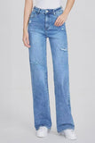 Street High Waist Multi-Pocket Ripped Baggy Jeans