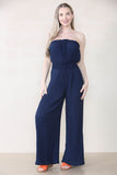 KATCH ME Women's Versatile Tie-Up Ruched Thin Waist Pleated Wide Leg Jumpsuit Jumpsuit 24.69