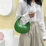 KATCH ME Green PU Zip Adjustable Handle Shoulder Hobo Bag  18.99