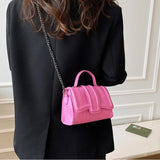 KATCH ME Rosy Croc Print Flap Handle Rivet Chain Crossbody Bag  22.99